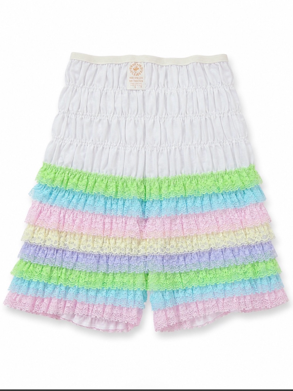 Malco Modes Partners Please Pastel Rainbow Lace Petittipants Bloomers Small NWOT